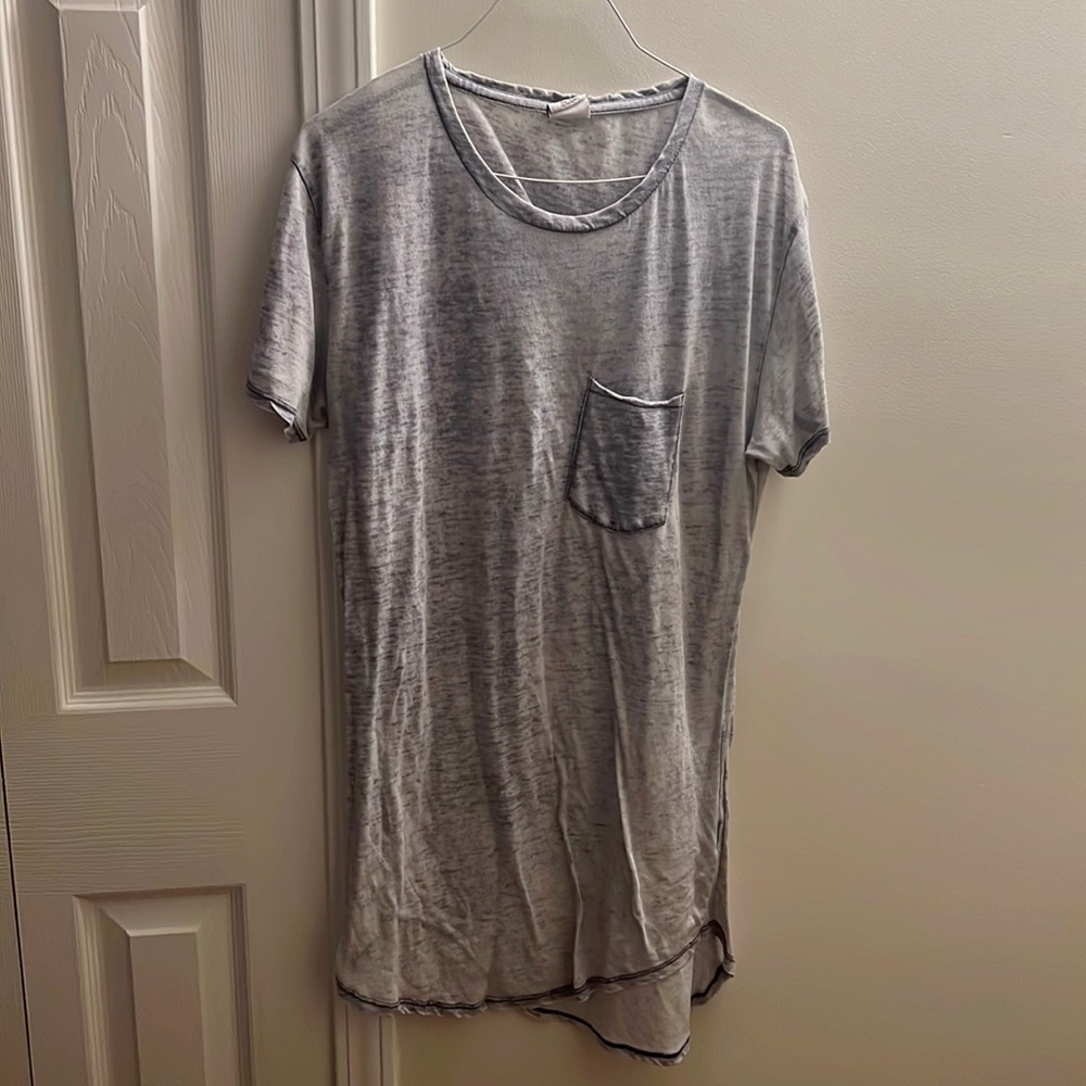 Mens Purple Acid Wash T shirt Urban Outfitters